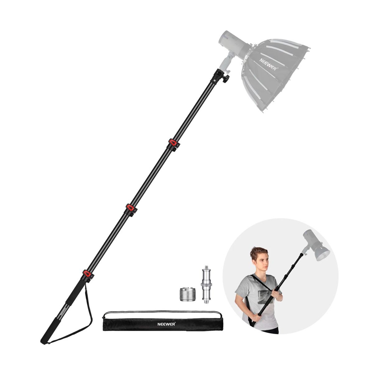 NEEWER - BoomPole Neewer MS-230C Iluminacion  Audio