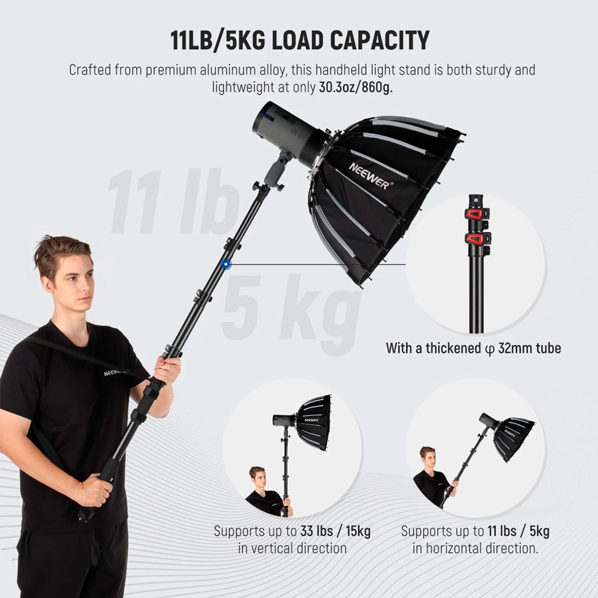 NEEWER - BoomPole Neewer MS-230C Iluminacion  Audio