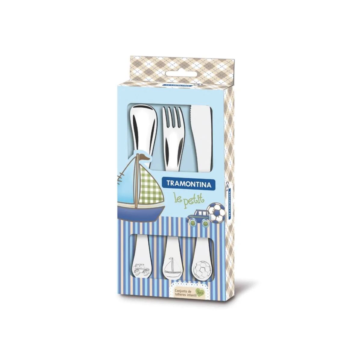 TRAMONTINA - Jgo De Cubiertos Para Niños X3 PcPza - Tramontina