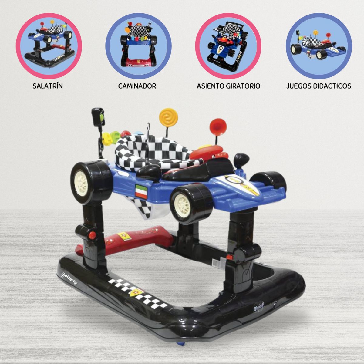 EBABY - Andador Centro de Actividades Para Bebés »DELMI» Blue