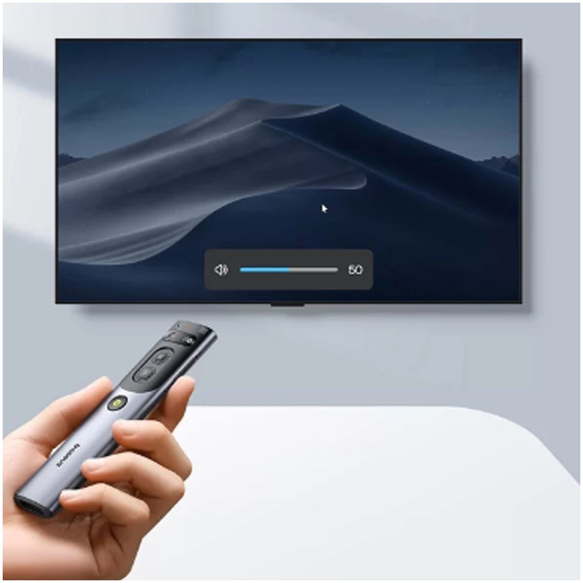 BASEUS - Presentador inalámbrico puntero láser naranja bluetooth Baseus