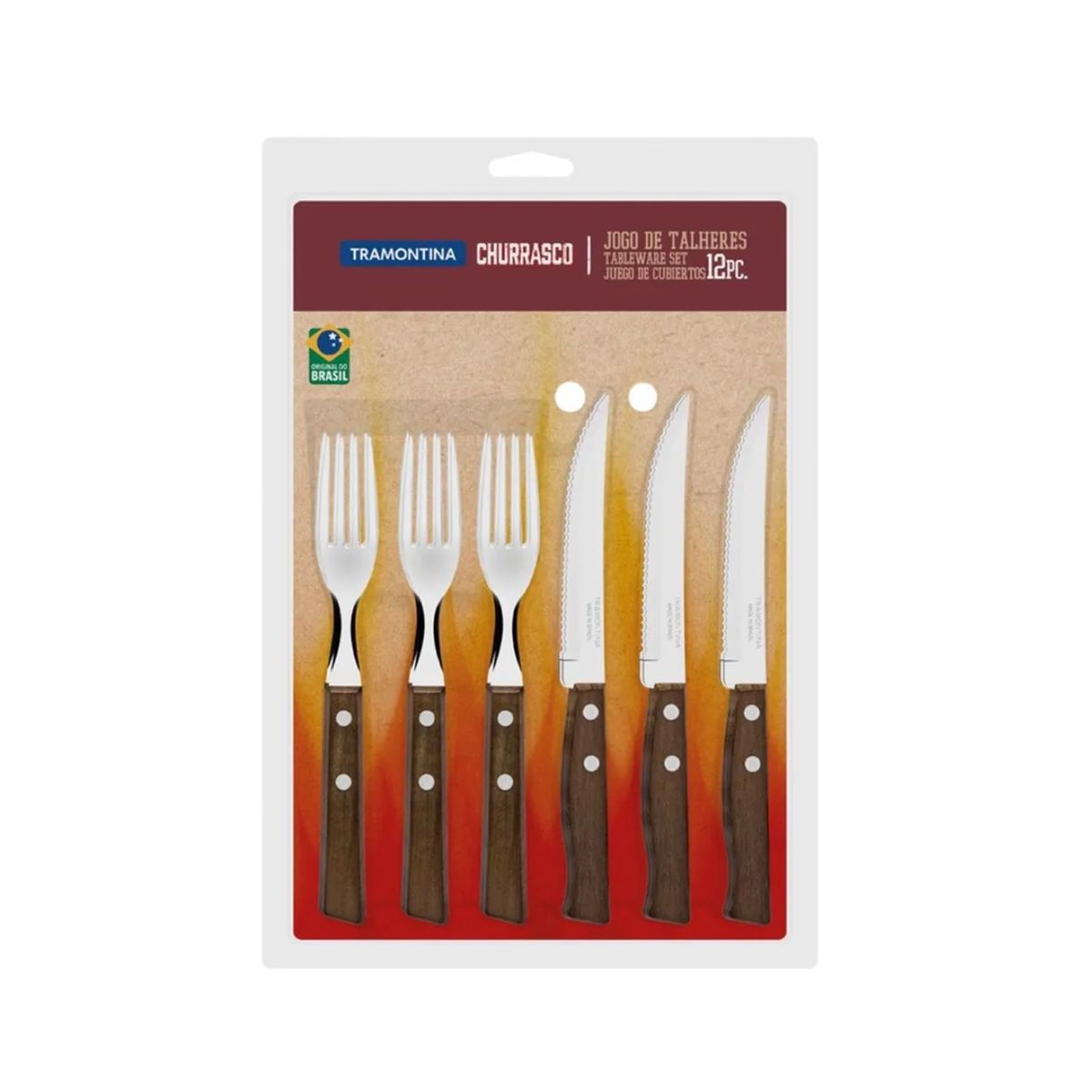 TRAMONTINA - Jgo De Cubiertos X12Pz Tradicional - Tramontina