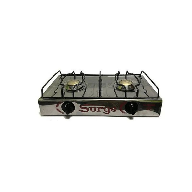 COCINAS SURGE - Cocina de mesa 2 hornillas de acero inoxidable sin tapa marca Surge