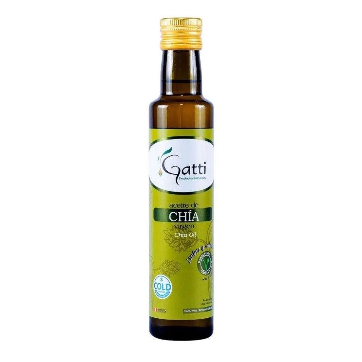 GATTI - Aceite de Chía Virgen x 250 ml - Gatti