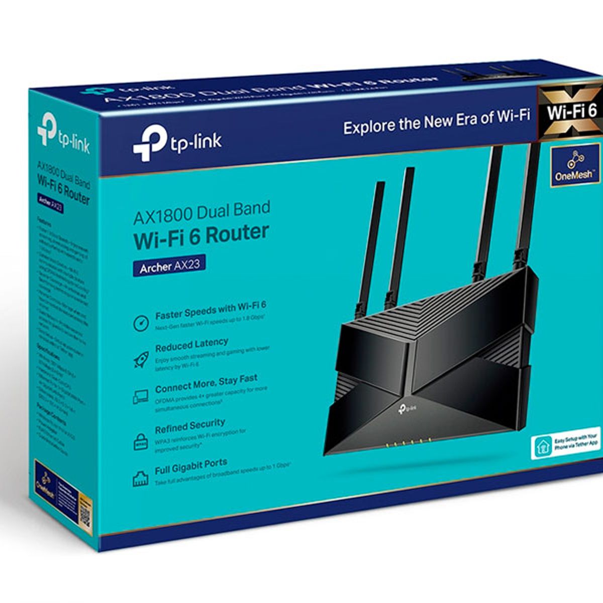 TP LINK - Router TP-LINK Archer AX23 Doble Banda WI-FI 6 AX1800