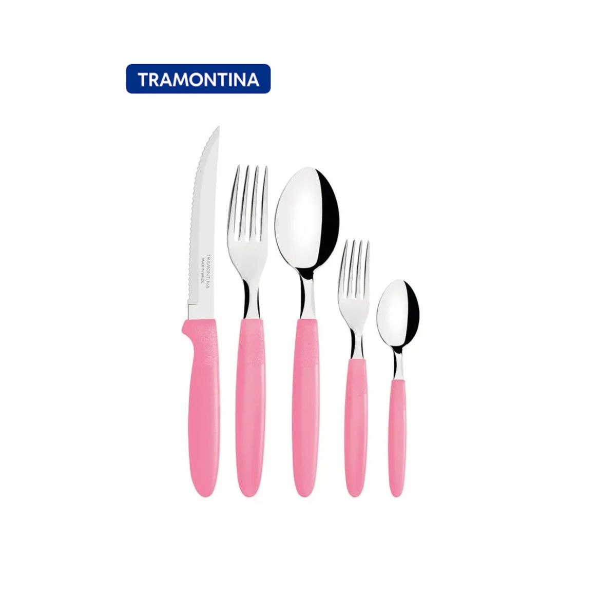 TRAMONTINA - Jgo De Cubiertos X30 Pzas Ipanema Rosado TRAMONTINA