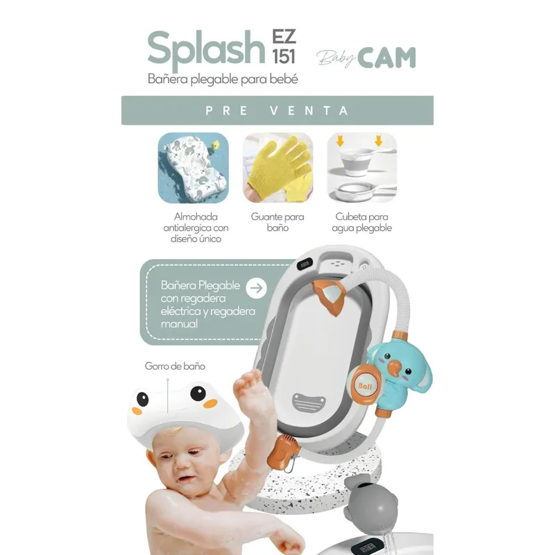 CAM - BAÑERA SPLASH 37L GRIS BABY CAM