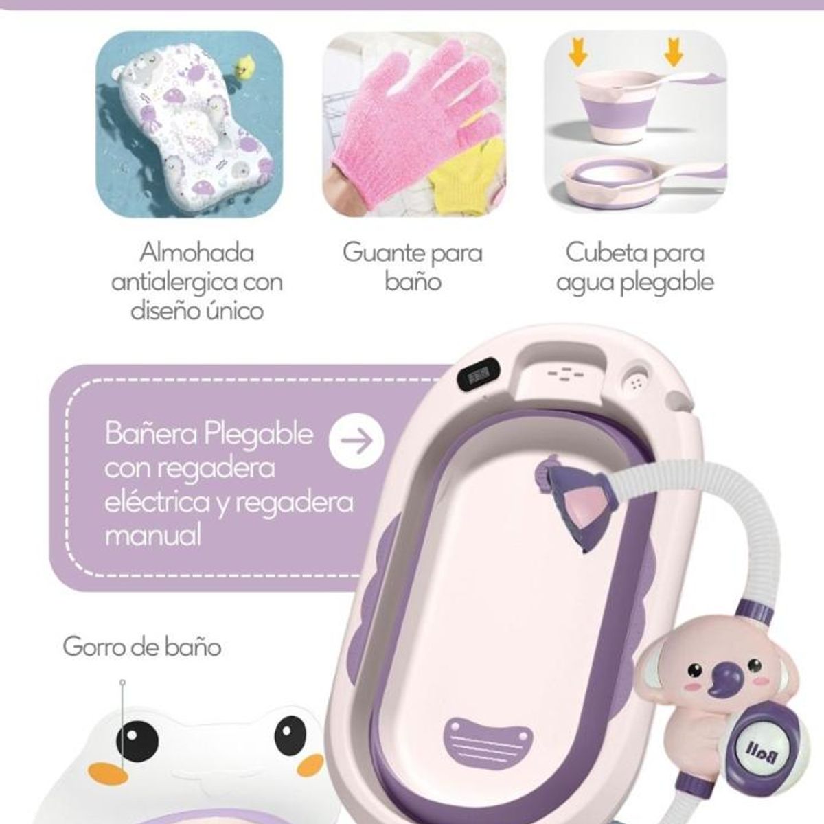 CAM - BAÑERA SPLASH 37L LILA BABY CAM