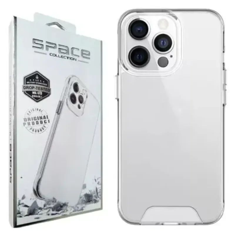 SPACE - CASE SPACE PARA IPHONE 15PROMAX TRANSPARENTE