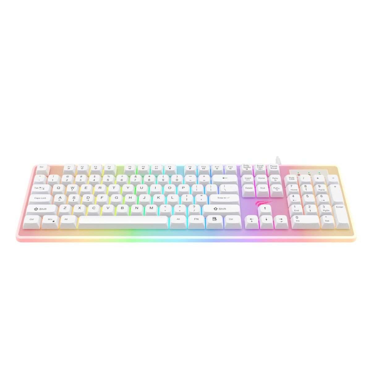 HAVIT - TECLADO HAVIT GAMENOTE KB876L-SP MEMBRANA LED-RGB
