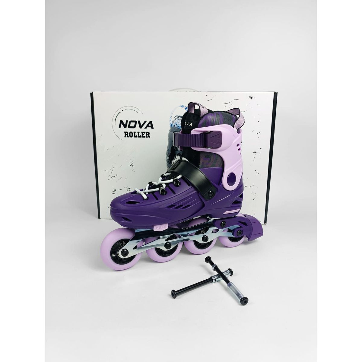 NOVA - PATINES LINEALES BOTA DURA MORADO L 36-39