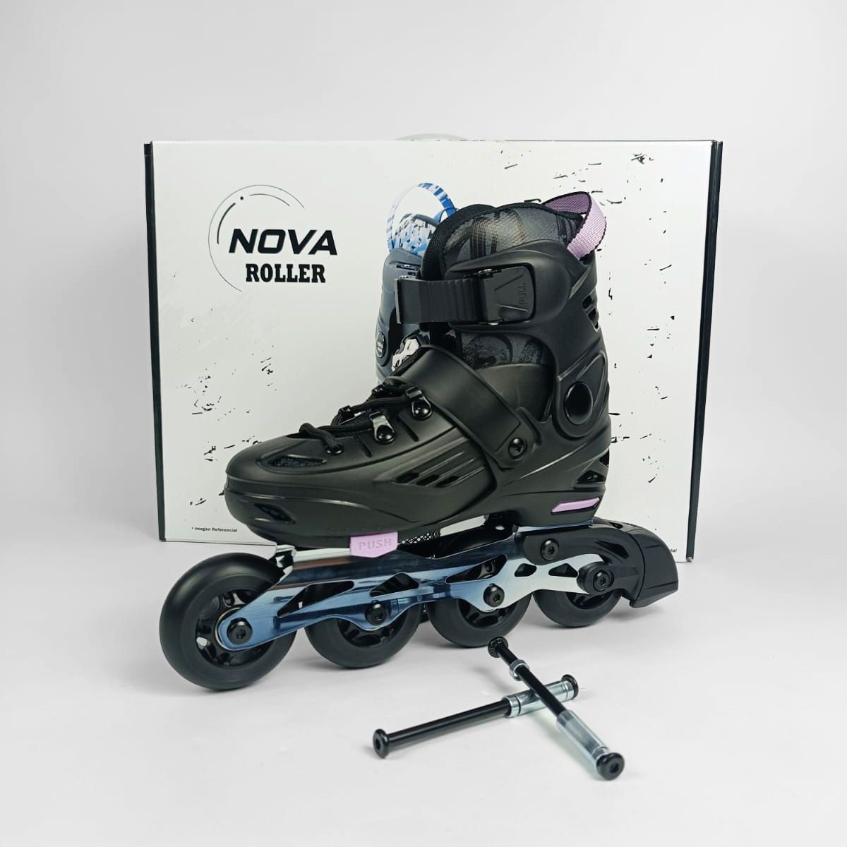 NOVA - PATINES LINEALES BOTA DURA LILA L 36-39