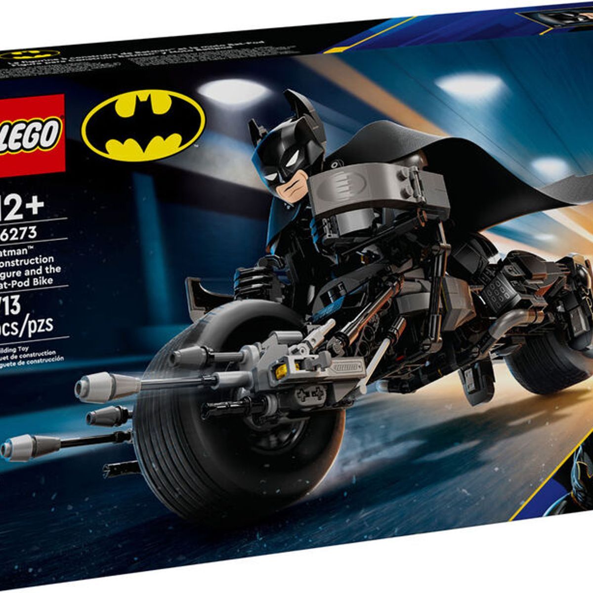 LEGO - Lego Batman DC 76273 Batman y bicicleta Bat-Pod (713 piezas)
