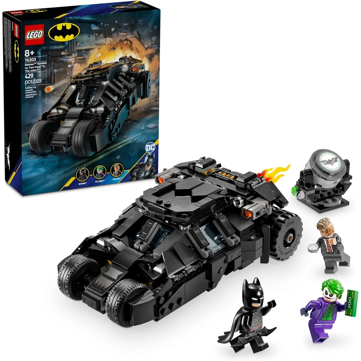 LEGO - Lego Batman DC 76303 Tumbler de Batman vs. Two-Face y Joker