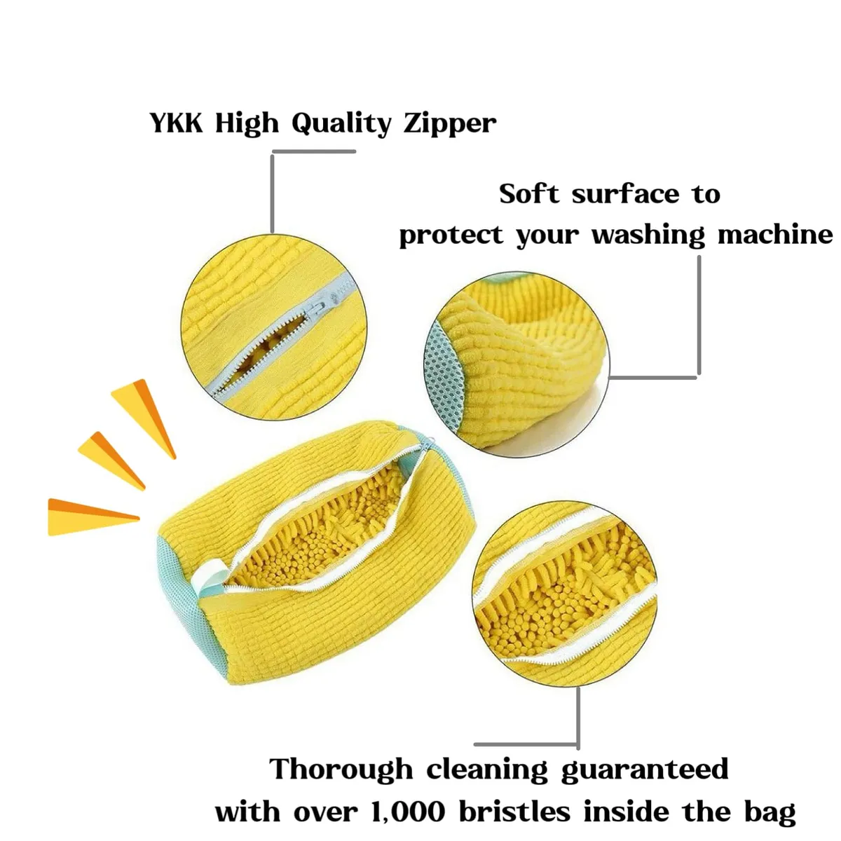 GENERICO - MALLA PARA LAVADO DE ZAPATILLAS LIMPIEZA EN LAVADORA