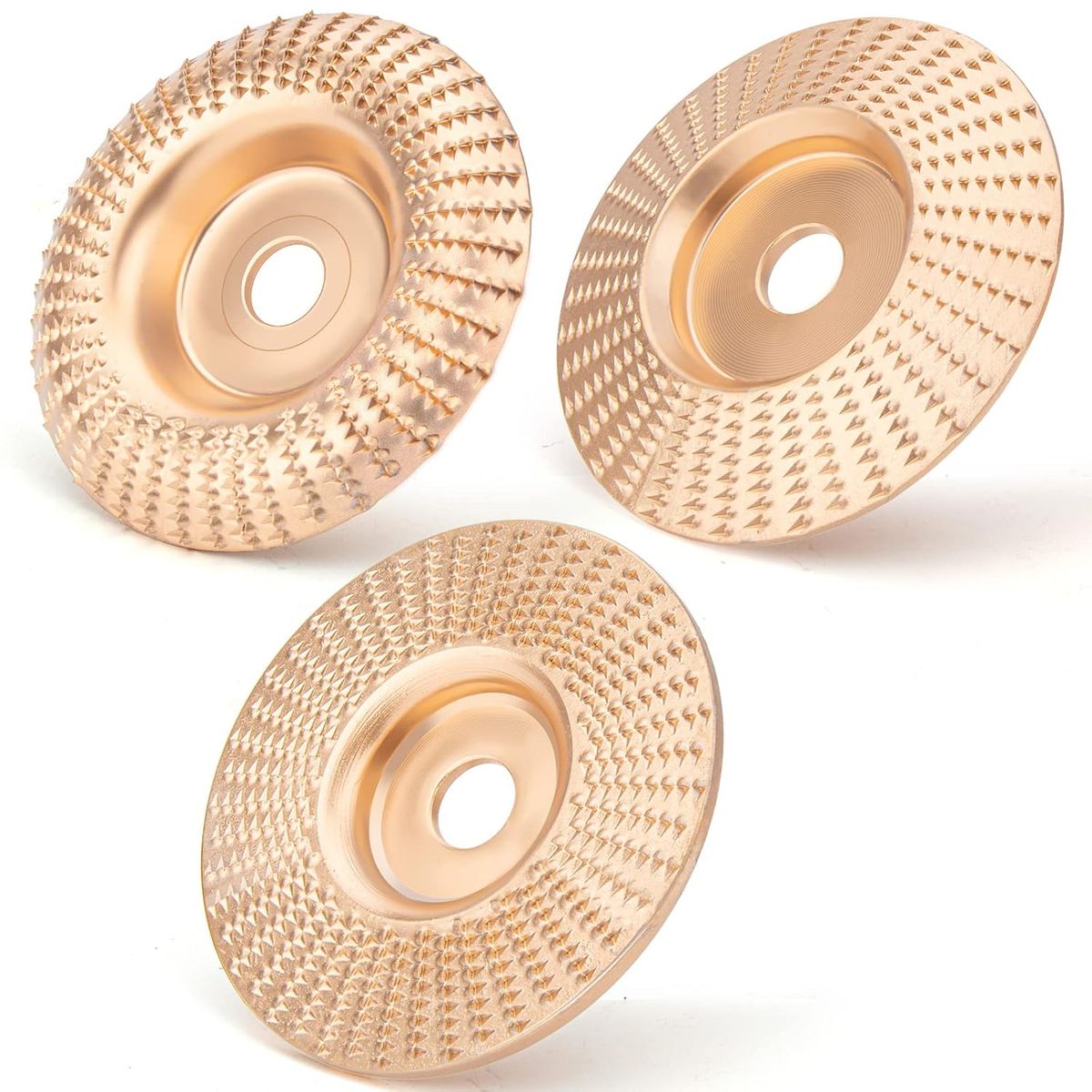 OEM - 03 Disco Escofina 4 Pulgadas Desbaste Tallado Moldeado Madera