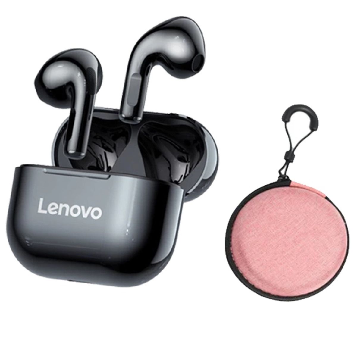 LENOVO - Lenovo LP40 Auriculares TWS y Toumi Bolsa-Rosa