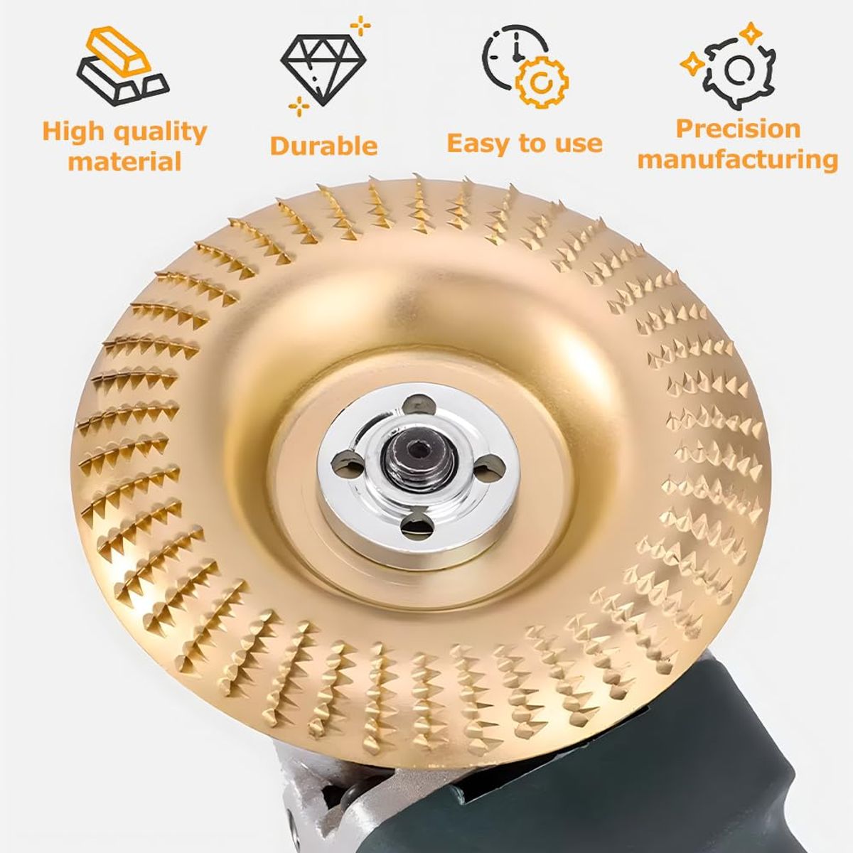 OEM - Disco Desbaste Tallado Madera Escofina Curvo