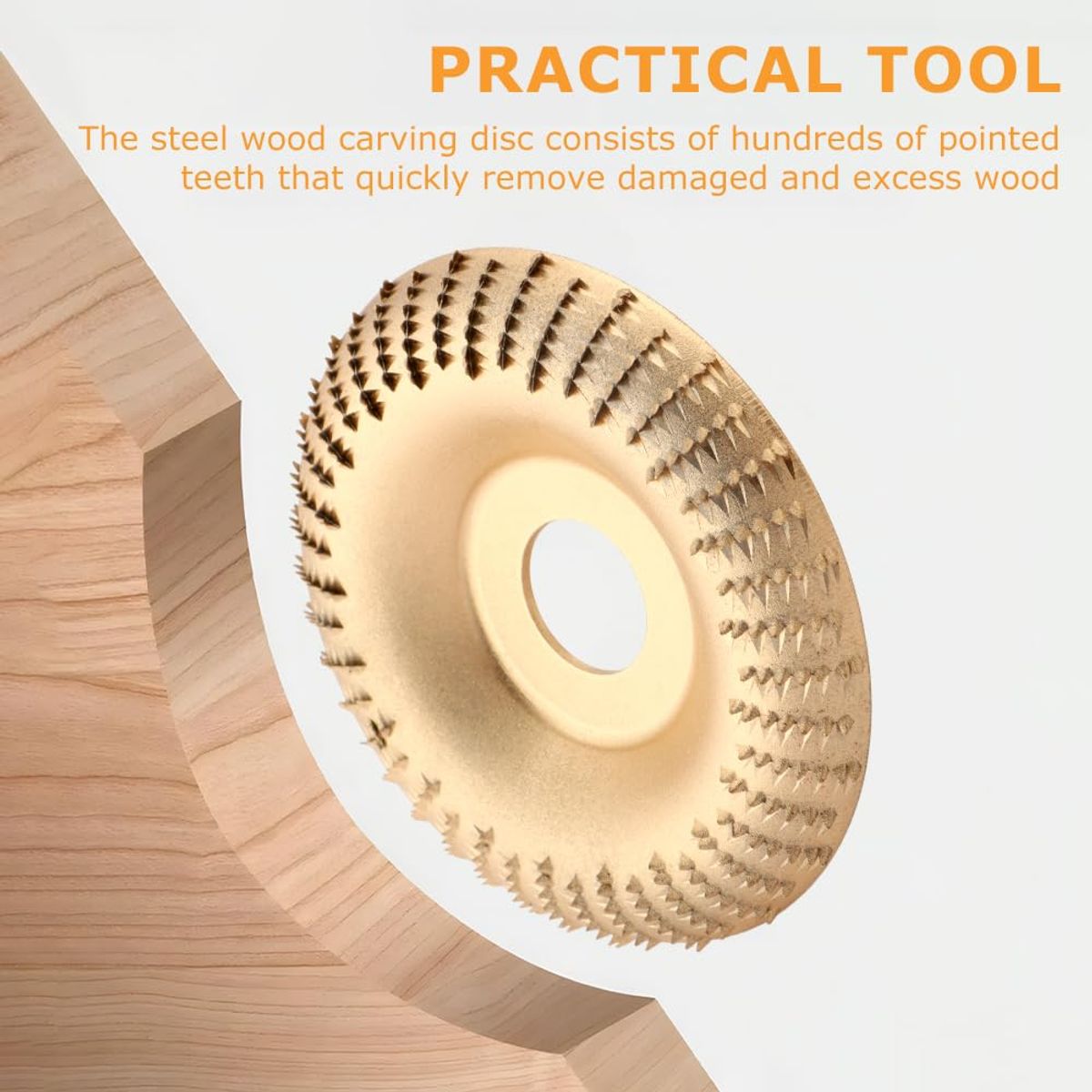 OEM - Disco Desbaste Tallado Madera Escofina Curvo