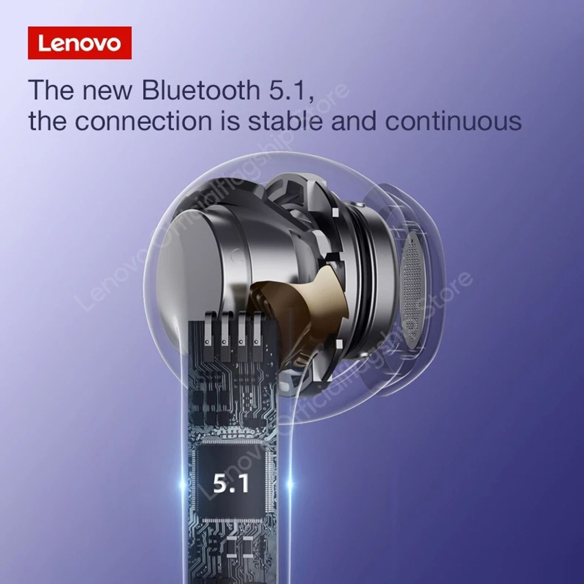 LENOVO - Lenovo LP40 Pro Auriculares TWS y Bolsa de almacenamiento