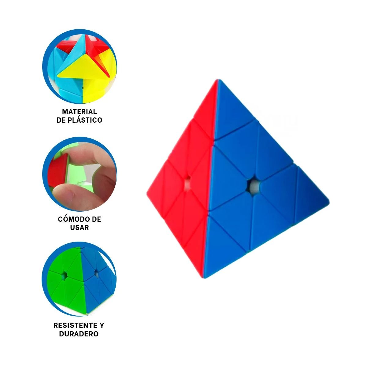 RYBIU IMPORT - Pack4 Piramide Armable Triangular para Niños de 3x3 Colorido