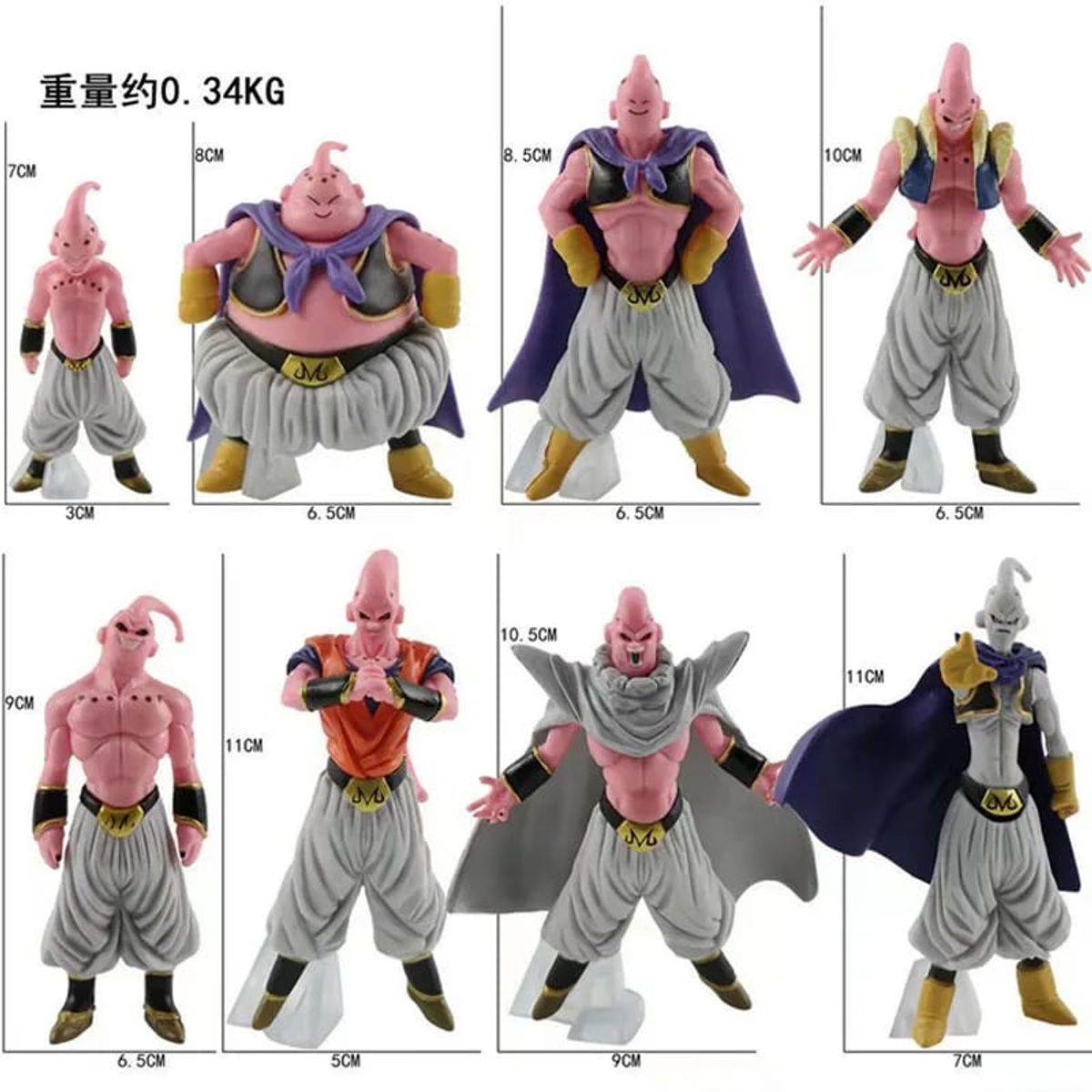 GENERICO - DRAGON BALL MAJIN BUU 8 UNID