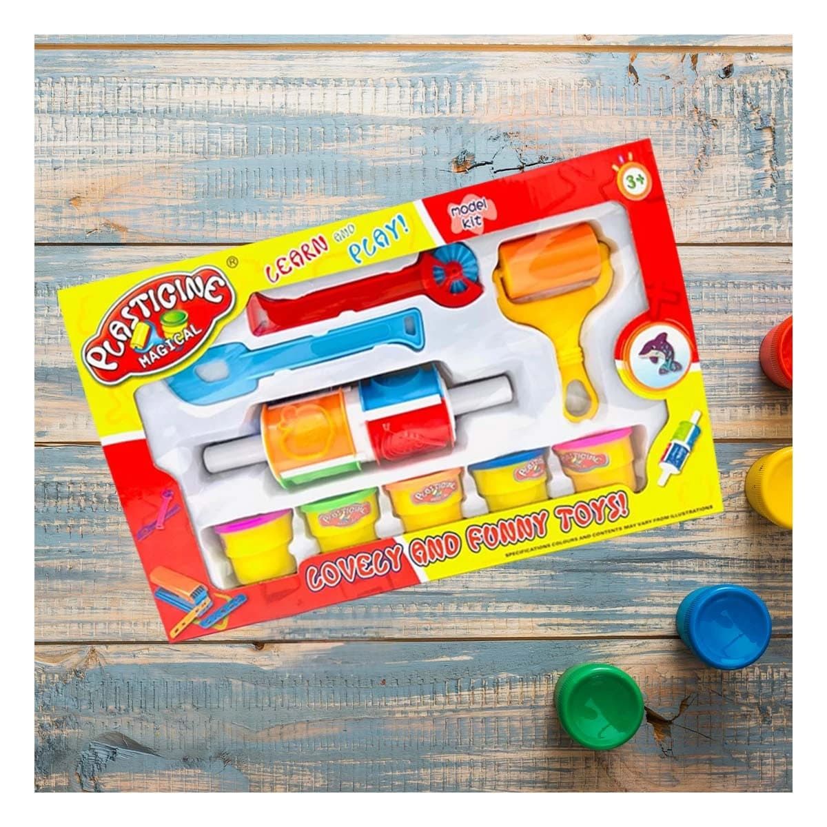 GENERICO - Pack4 Plastilina con Herramientas Multicol Y+Ligas de Regalo