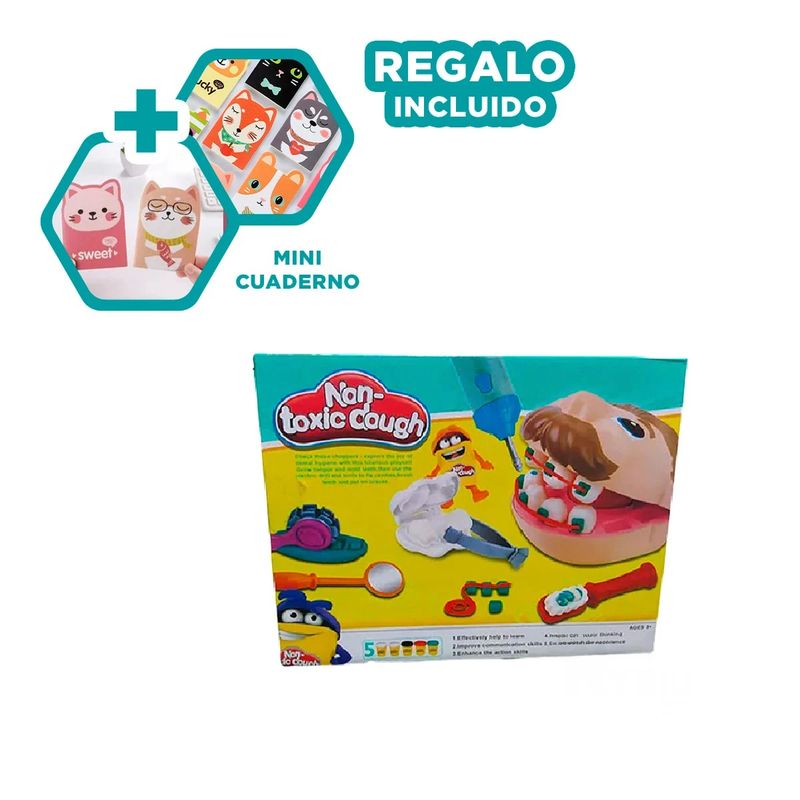GENERICO - Juego Didactico en Plastilina de Dentista Y+Regalo Agendita