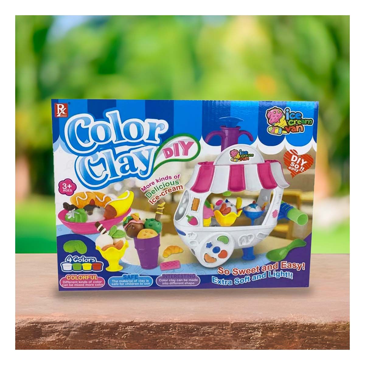 GENERICO - Pack2 Carro Heladero para Crear Figuras en Rosado y Blanco