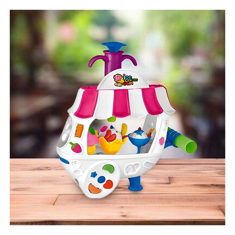 Pack2 Carro Heladero para Crear Figuras en Rosado y Blanco