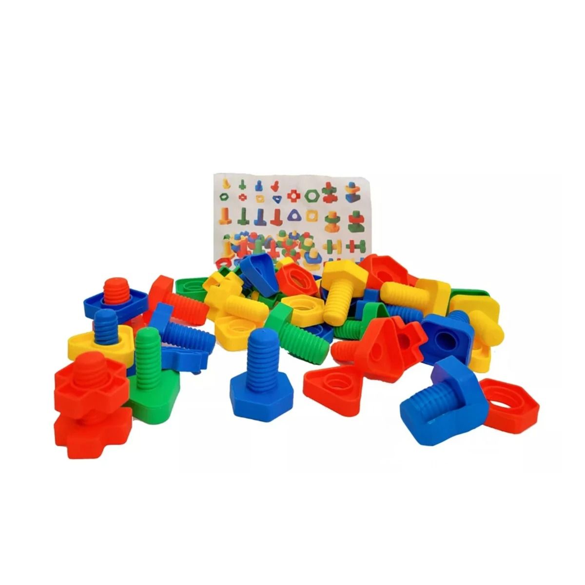 GENERICO - Piezas Armables en Forma de Tornillos Y+Papel de Regalo