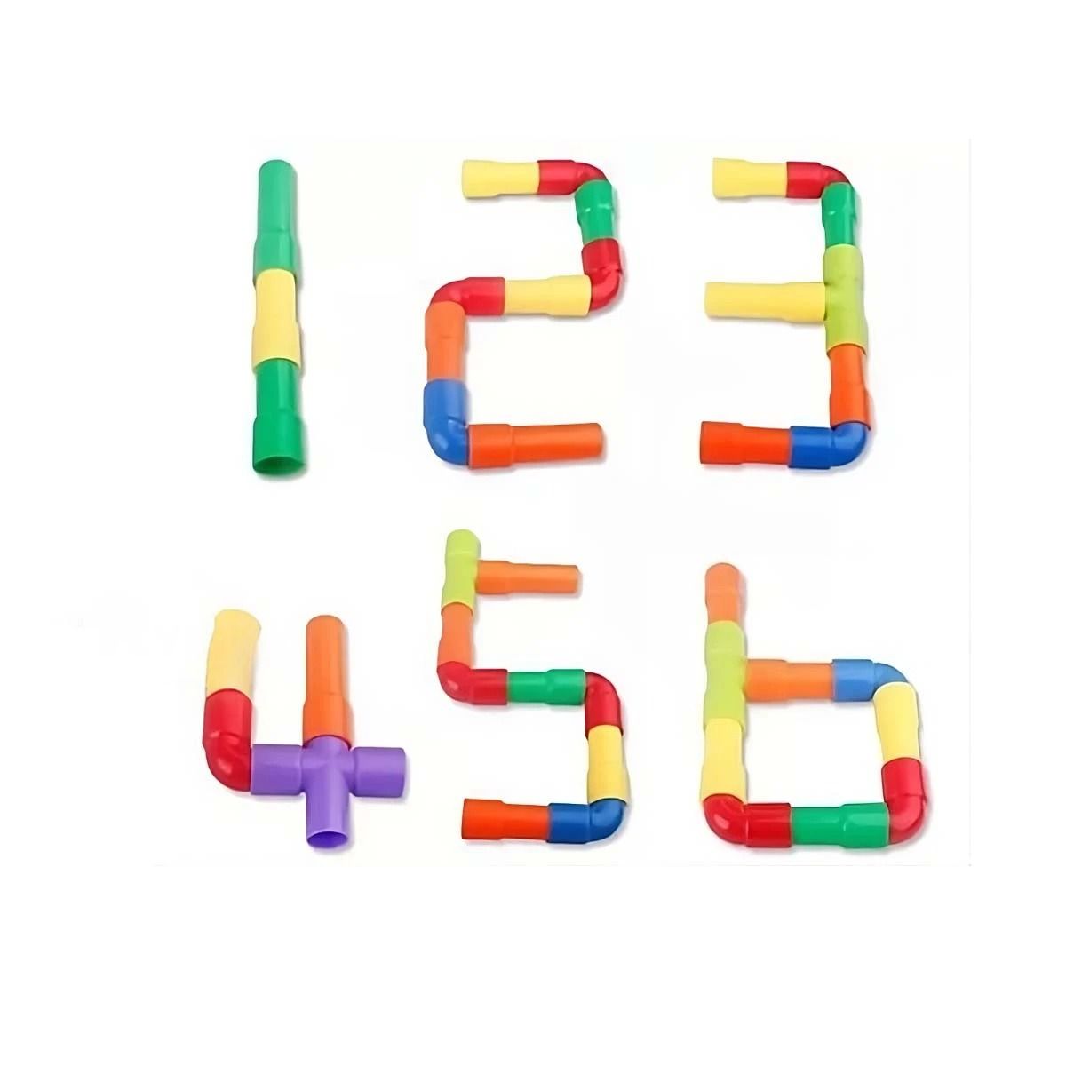 GENERICO - Pack12 Figuras de Union Forma de Tubos