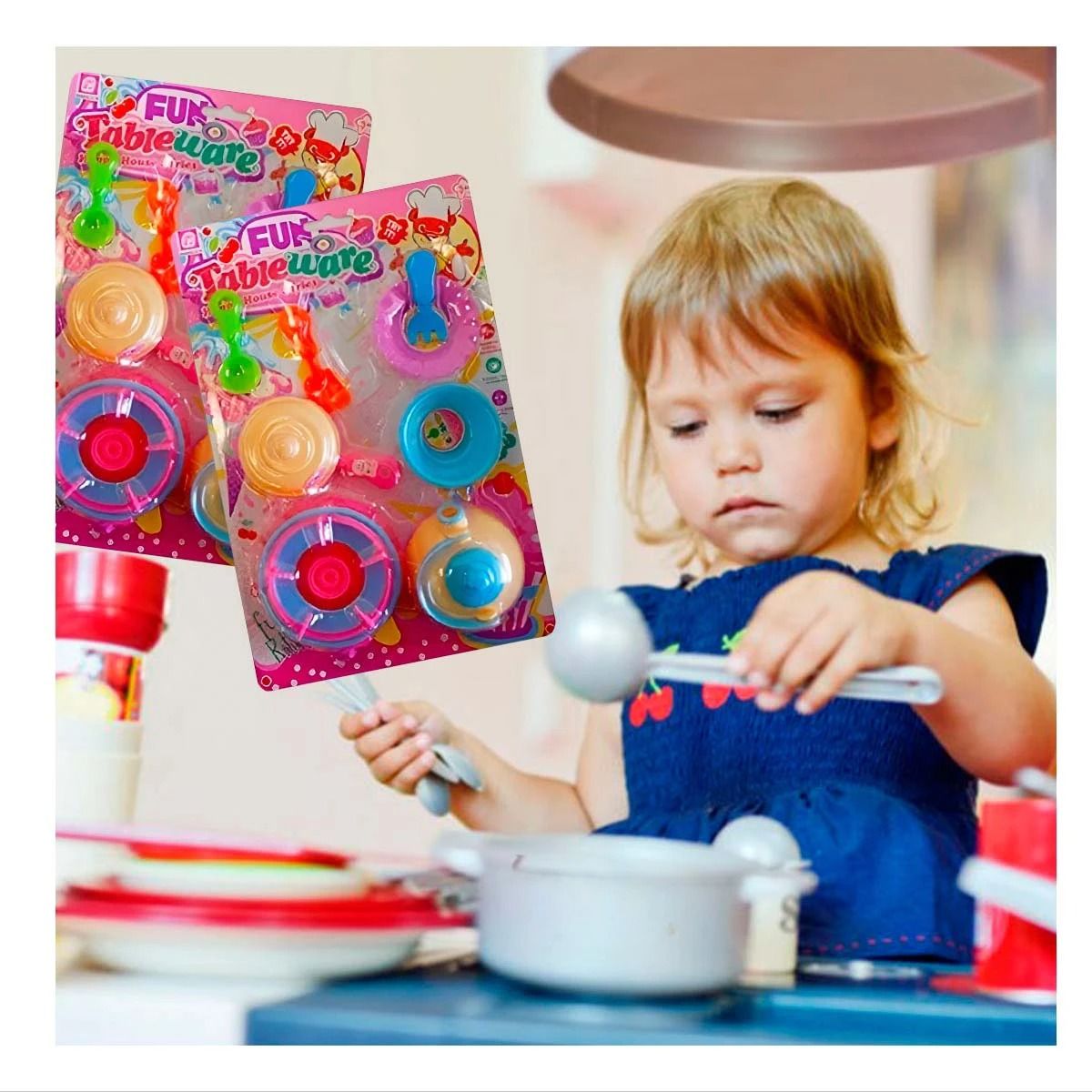 RYBIU IMPORT - Pack4 Juguete para Niñas en Multicolor Y+Papel de Regalo