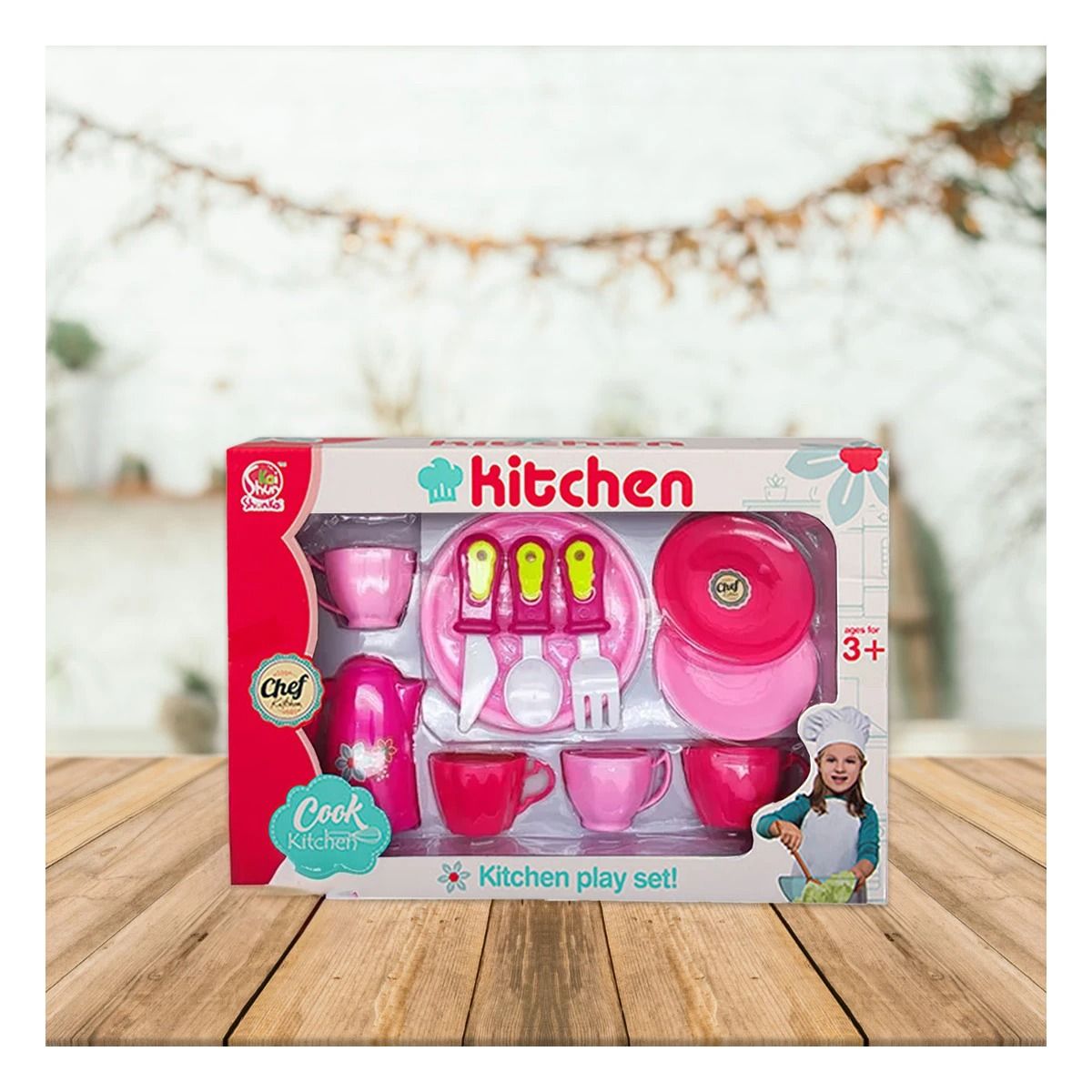 RYBIU IMPORT - Pack4 Set Vajillas Juguete Platos Tazas Y+Regalo Agendita