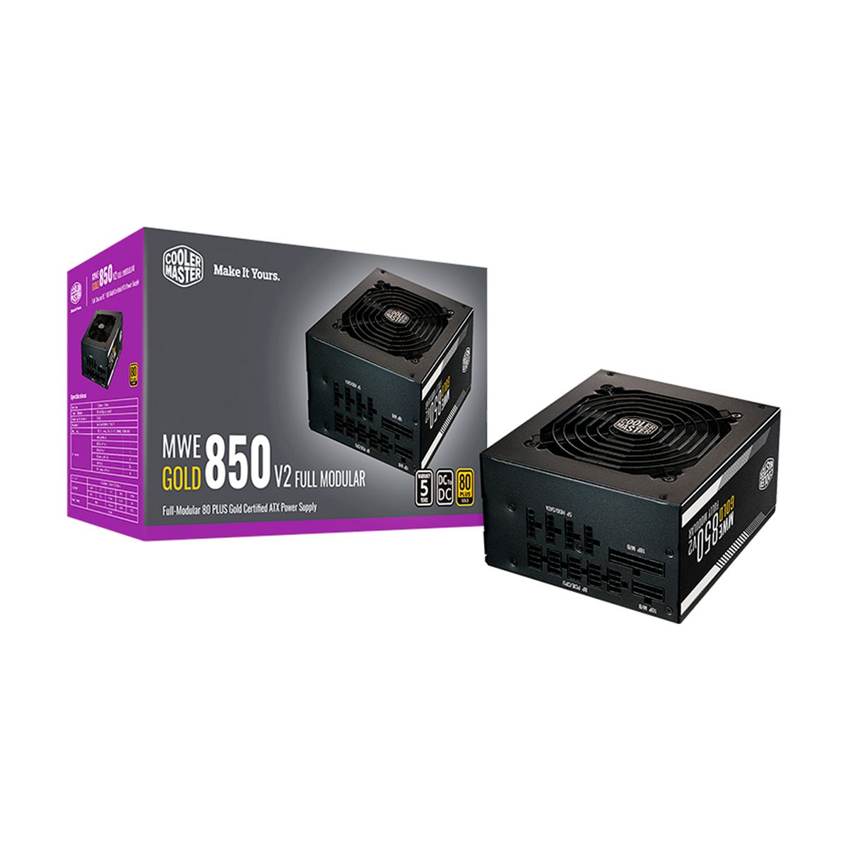 COOLER MASTER - FUENTE DE PODER COOLER MASTER 80 PLUS GOLD 850W PN MPE-8501-AFAAG-3U2