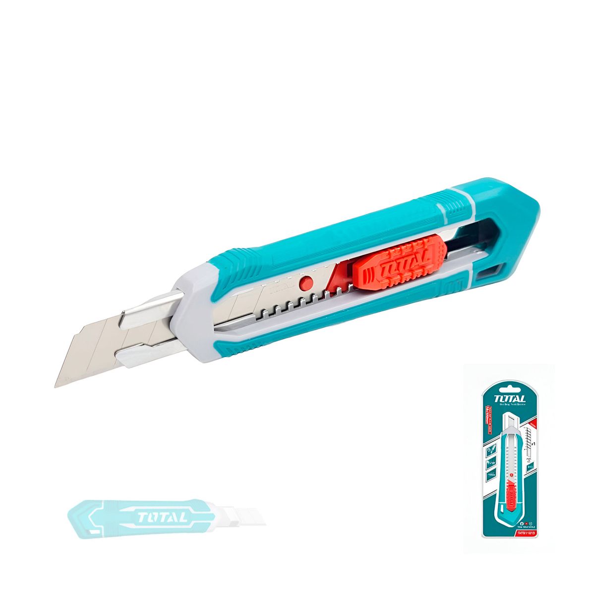 TOTAL TOOLS - Cutter de Hoja Desprendible 18mmx100mm Total - THT511815