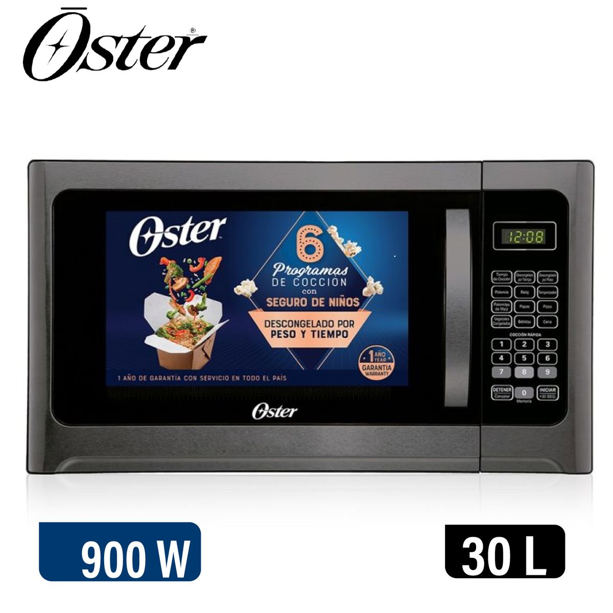 OSTER - Horno Microondas Oster® 30L POGGM61002 Negro