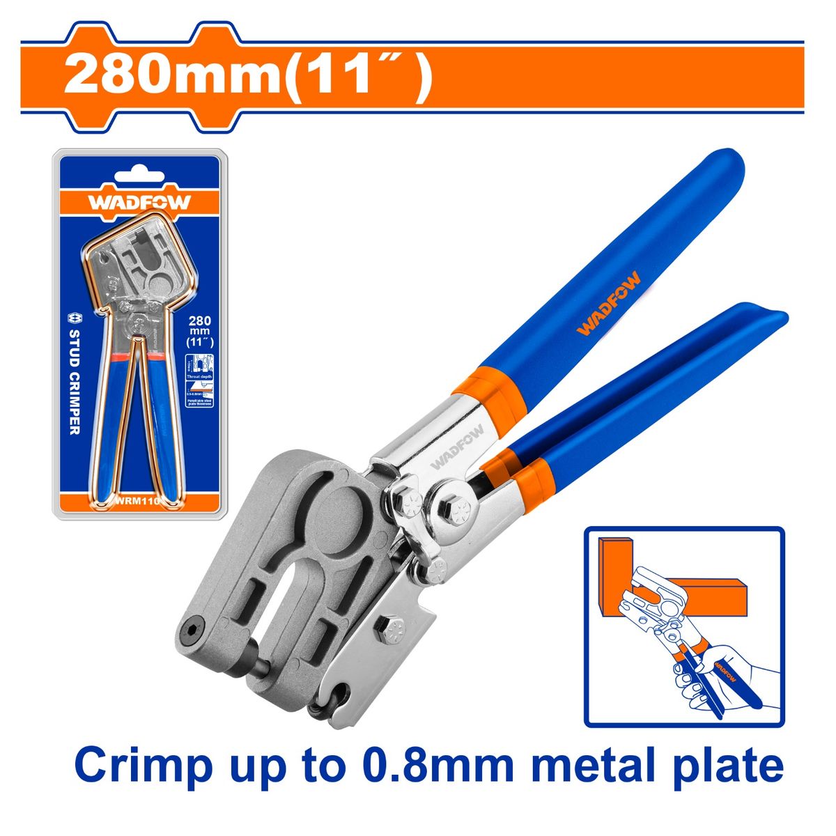 GENERICO - Crimpeadora para perfiles de Drywall 11 Wadfow