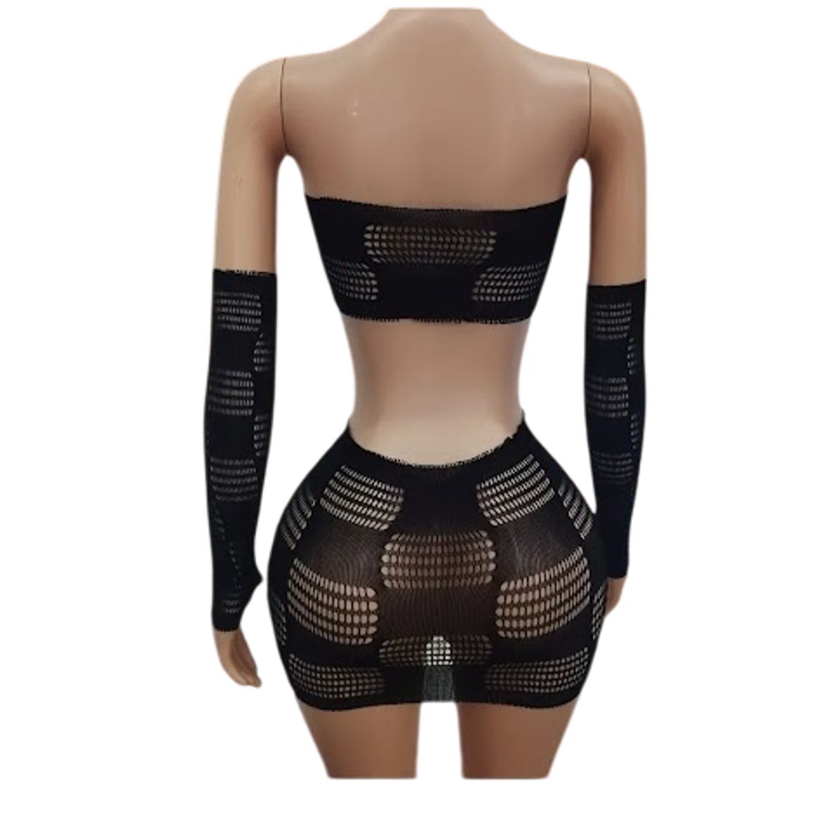 GENERICO - LENCERIA MALLA  CORPORAL CATSUIT