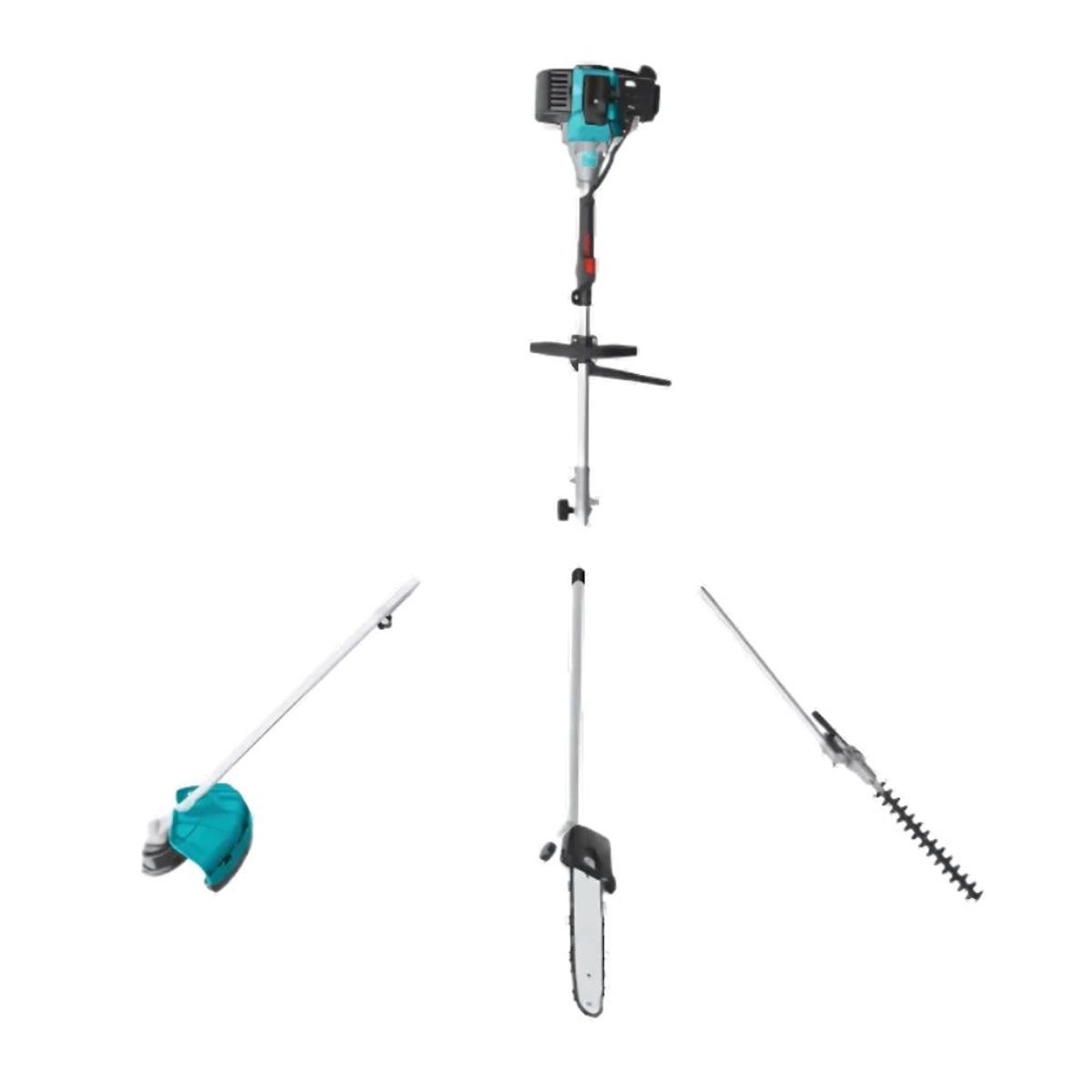 TOTAL TOOLS - Multiherramienta Para Podar A Gasolina 4 en 1