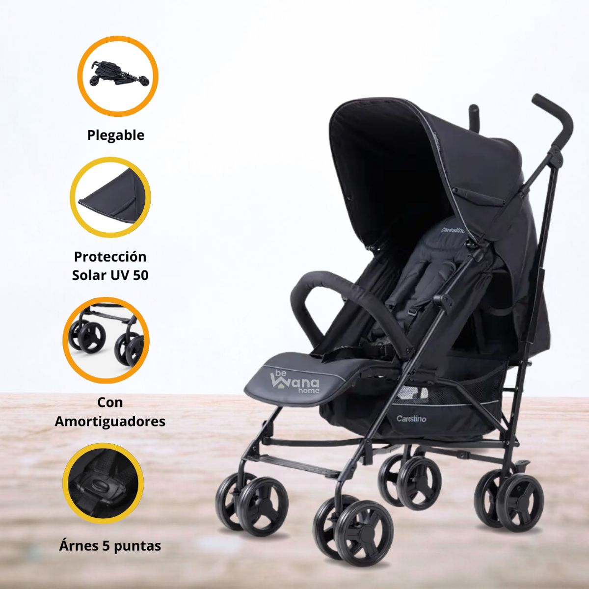 CARESTINO - Coche «CAPRI V2» Black