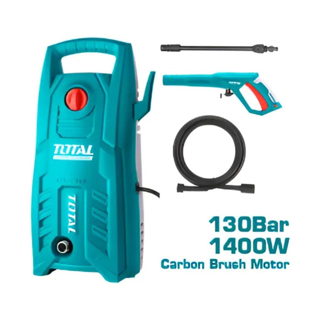TOTAL TOOLS - Hidrolavadora de Alta Presión 1400W 1900PSI 55L Total