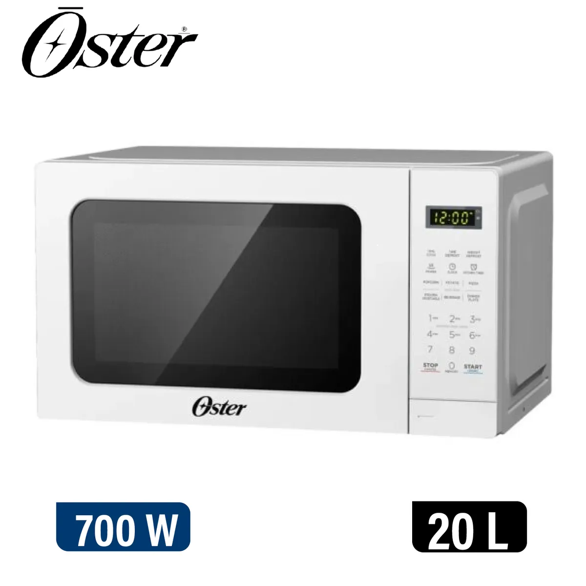 OSTER - Horno Microondas Oster® de 20L POGME2701 Blanco