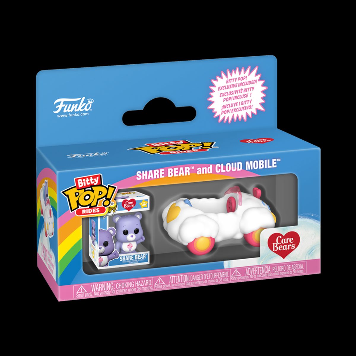 FUNKO - Funko Bitty Pop Ride Carebears - Share Bear and Cloud Mobile