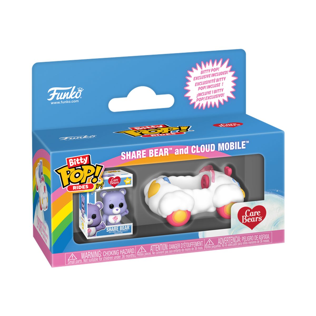 FUNKO - Funko Bitty Pop Ride Carebears - Share Bear and Cloud Mobile