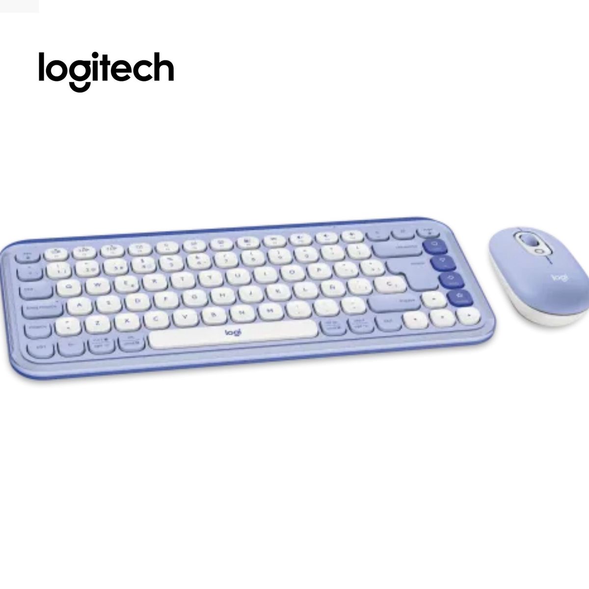 LOGITECH - TECLADO LOGITECH + MOUSE POP ICON BLUETOOTH LILA