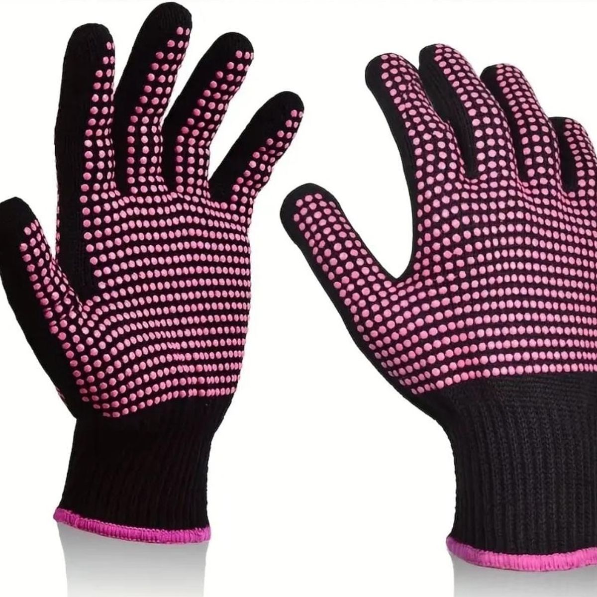GENERICO - Guantes Resistentes Al calor Para Plancha y Rizadora de Cabello