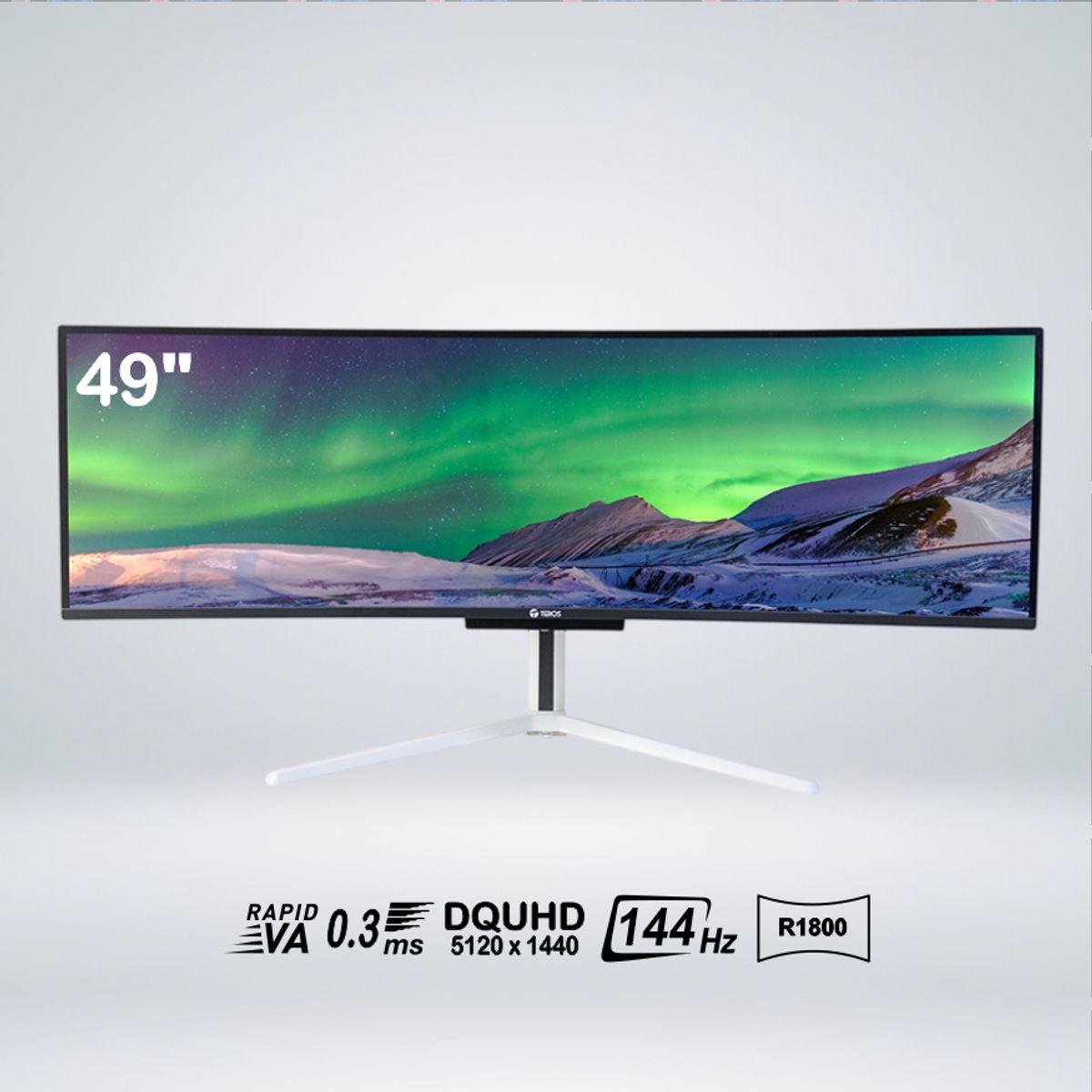 TEROS - MONITORGAME CURVO TE-4920G QD-OLED 49 " VA 144hz 0.03ms HDR400 SPEAKER