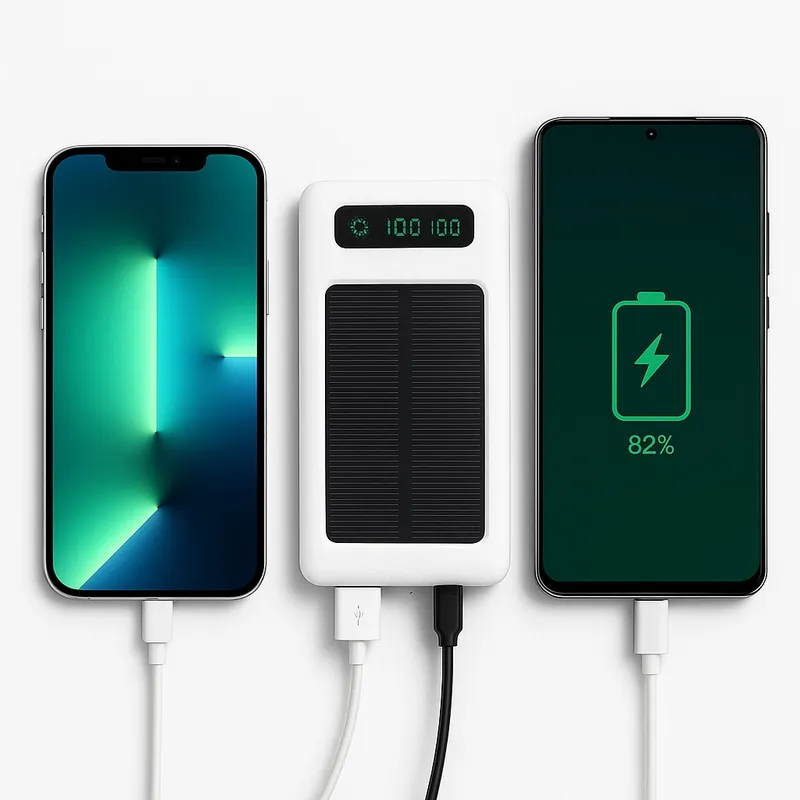 EWTTO - Batería Portátil Ewtto Solar 20,000 Mah Con Linterna