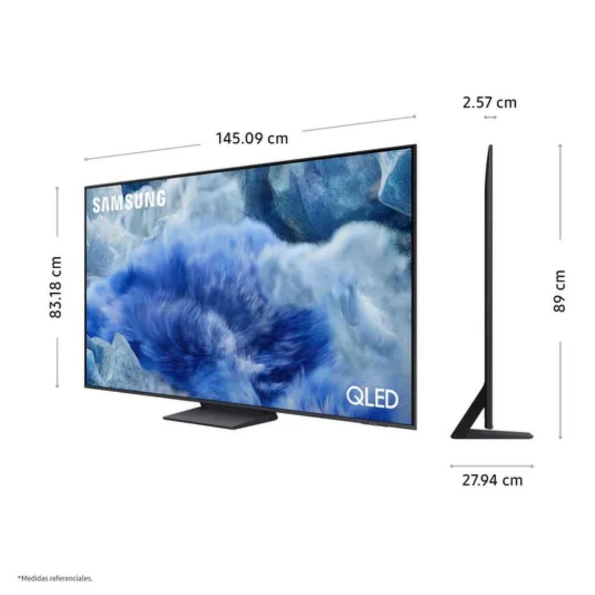 SAMSUNG - Televisor Samsung QLED 65 Visión AI Smart TV QN65Q8FAAGXPE + Soundbar HW-B450